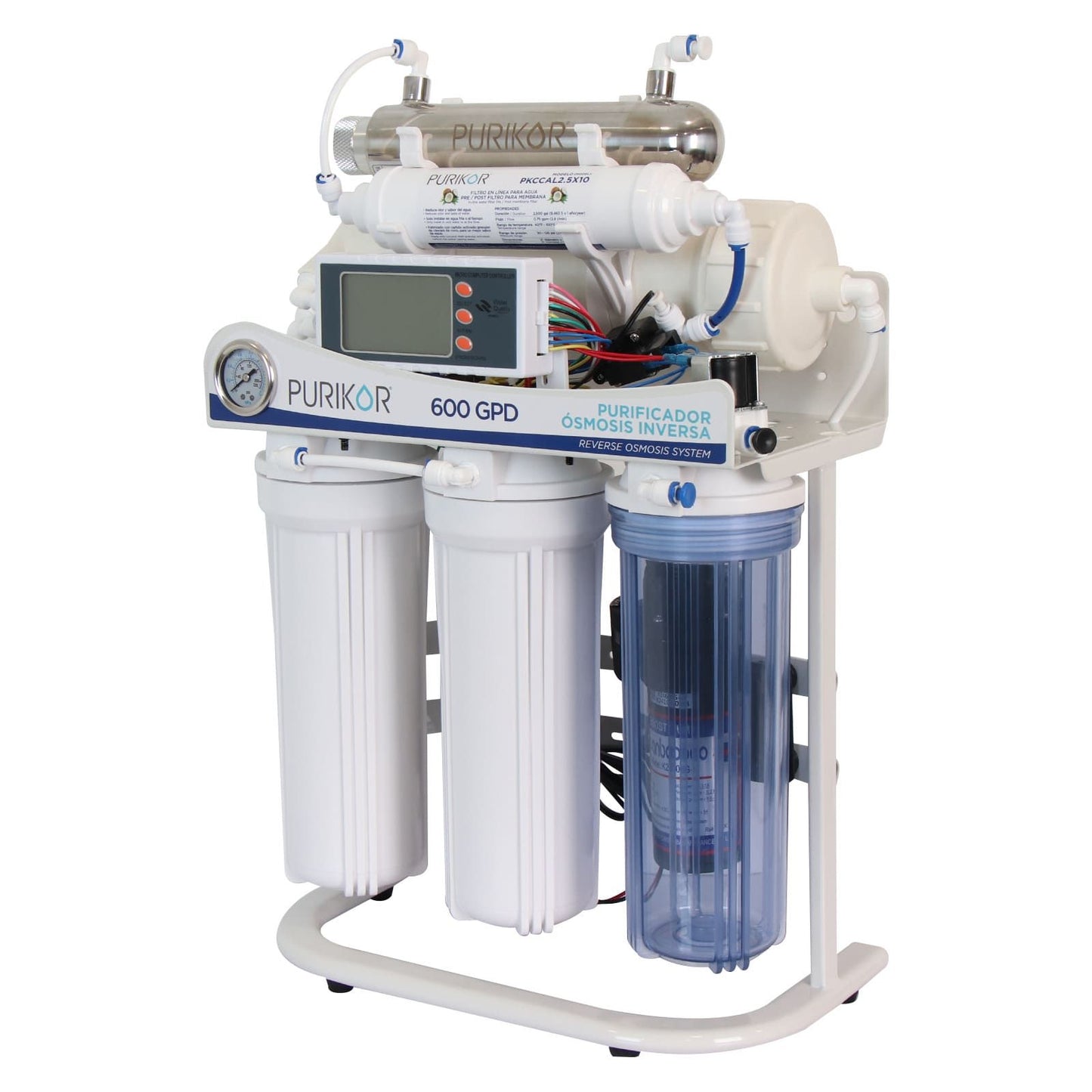Purificador PURIKOR 6 Etapas con Ósmosis Inversa, UV y Alta Producción (PKRO600-6UVPM)