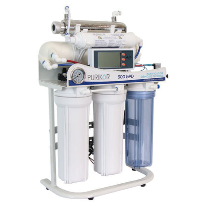 Purificador PURIKOR 6 Etapas con Ósmosis Inversa, UV y Alta Producción (PKRO600-6UVPM)