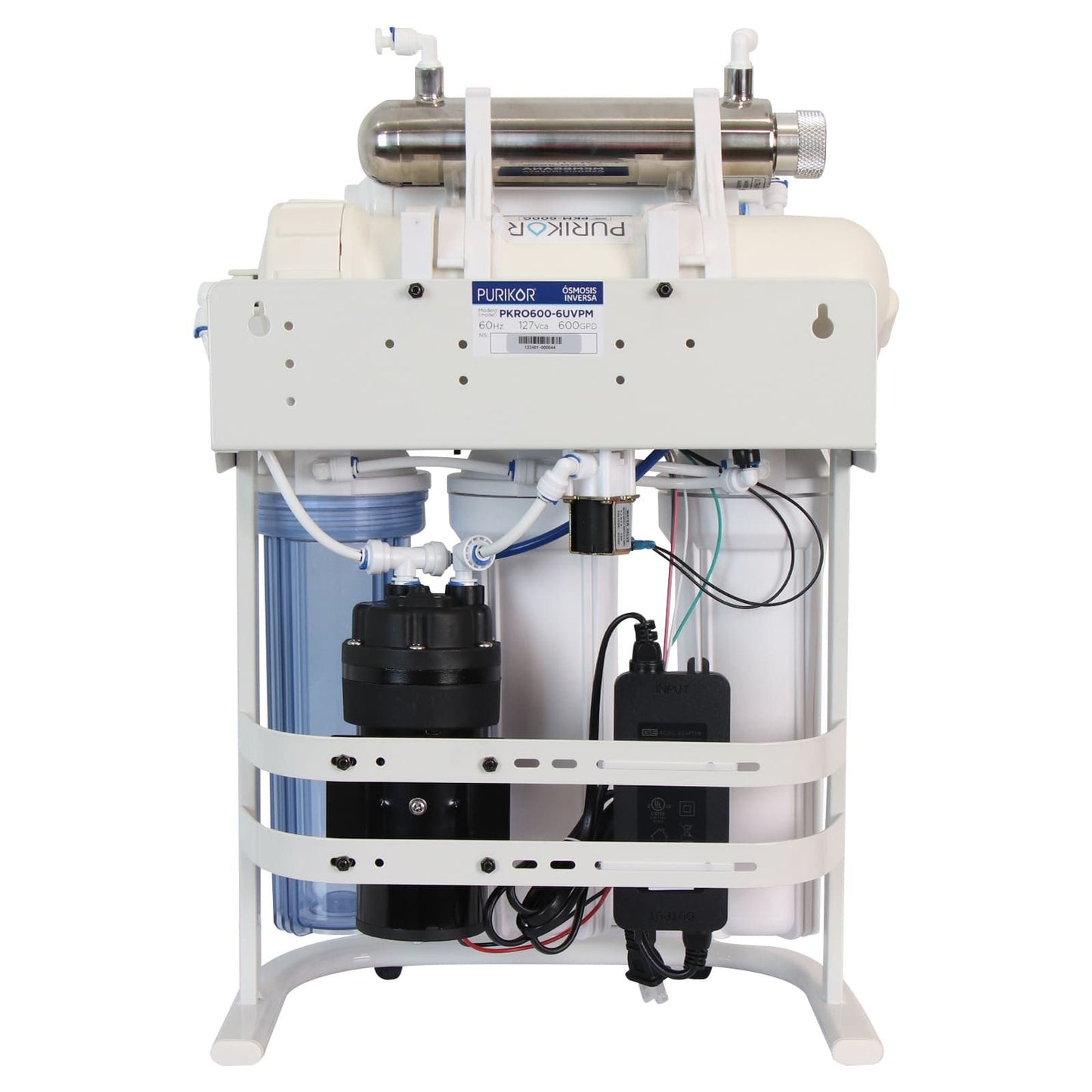 Purificador PURIKOR 6 Etapas con Ósmosis Inversa, UV y Alta Producción (PKRO600-6UVPM)